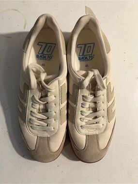 Back 70® Women's Cream and Beige Retro Sneakers